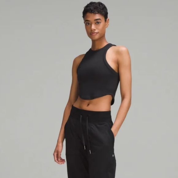 lululemon athletica Tops - Lululemon Women's Black Hold Tight Cropped Tank Top